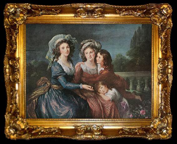 framed  elisabeth vigee-lebrun The Marquise de Pezay, ta009-2